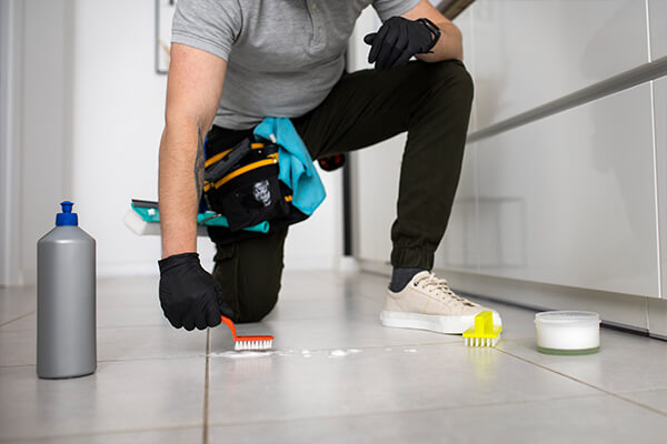Hard Flooor And Grout Cleaning Image